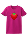 Chili Pepper Heart Womens Dark T-Shirt-TooLoud-Hot-Pink-Small-Davson Sales