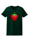 Chili Pepper Heart Womens Dark T-Shirt-TooLoud-Forest-Green-Small-Davson Sales