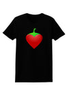 Chili Pepper Heart Womens Dark T-Shirt-TooLoud-Black-X-Small-Davson Sales