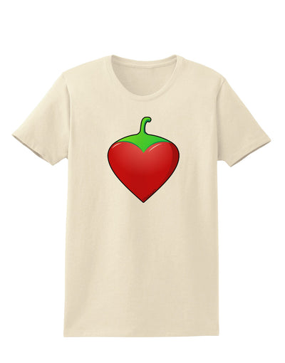 Chili Pepper Heart Womens T-Shirt-Womens T-Shirt-TooLoud-Natural-X-Small-Davson Sales
