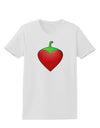 Chili Pepper Heart Womens T-Shirt-Womens T-Shirt-TooLoud-White-X-Small-Davson Sales