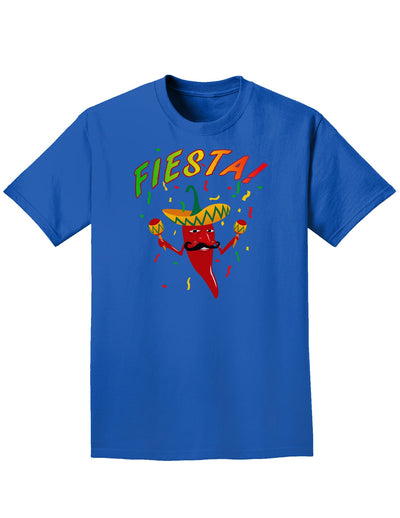 Chili Pepper de Fiesta Adult Dark T-Shirt-Mens T-Shirt-TooLoud-Royal-Blue-Small-Davson Sales