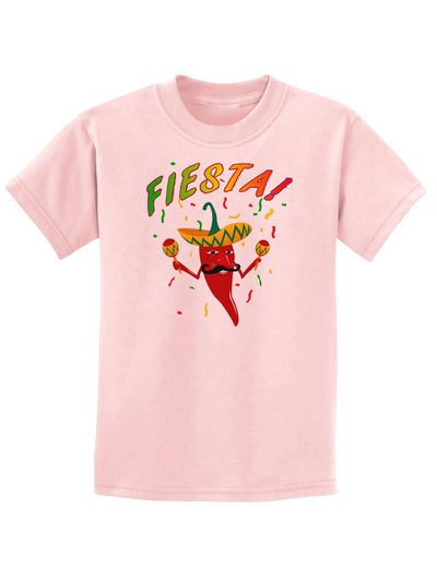 Chili Pepper de Fiesta Childrens T-Shirt-Childrens T-Shirt-TooLoud-PalePink-X-Small-Davson Sales