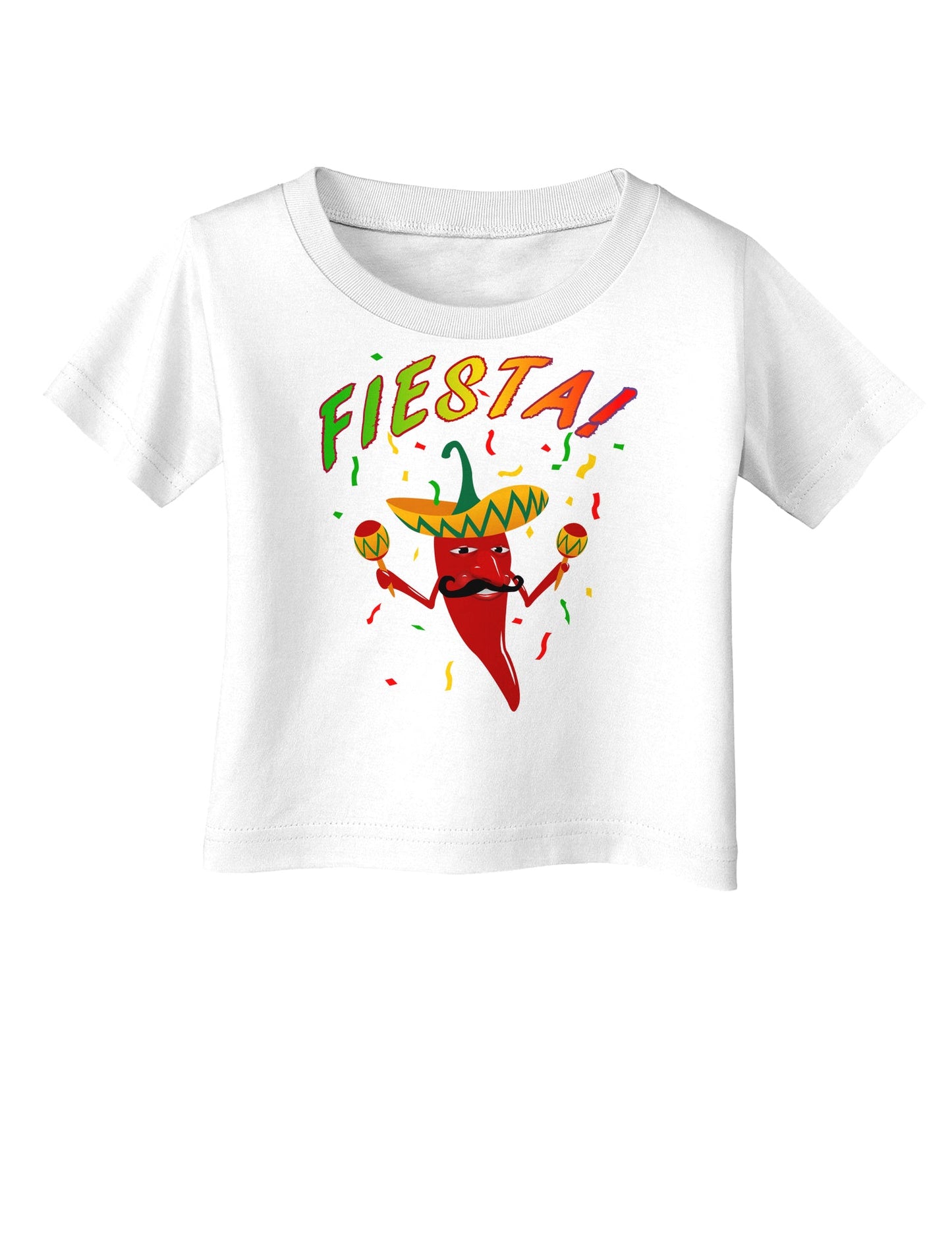 Chili Pepper de Fiesta Infant T-Shirt-Infant T-Shirt-TooLoud-White-06-Months-Davson Sales