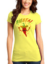 Chili Pepper de Fiesta Juniors T-Shirt-Womens Juniors T-Shirt-TooLoud-Yellow-Small-Davson Sales