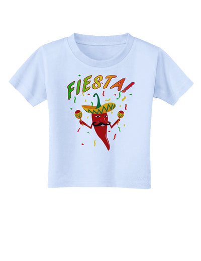 Chili Pepper de Fiesta Toddler T-Shirt-Toddler T-Shirt-TooLoud-Light-Blue-2T-Davson Sales