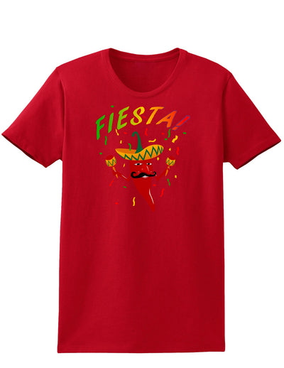 Chili Pepper de Fiesta Womens Dark T-Shirt-TooLoud-Red-X-Small-Davson Sales