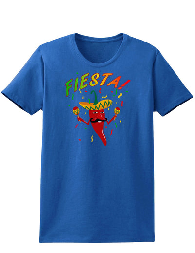 Chili Pepper de Fiesta Womens Dark T-Shirt-TooLoud-Royal-Blue-X-Small-Davson Sales