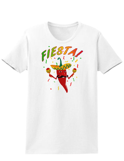 Chili Pepper de Fiesta Womens T-Shirt-Womens T-Shirt-TooLoud-White-X-Small-Davson Sales