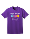 Chillin With My Peeps Adult Dark T-Shirt-Mens T-Shirt-TooLoud-Purple-Small-Davson Sales