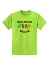 Chillin With My Peeps Childrens T-Shirt-Childrens T-Shirt-TooLoud-Lime-Green-X-Small-Davson Sales