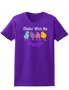 Chillin With My Peeps Easter Womens Dark T-Shirt - Ladies-TooLoud-Purple-X-Small-Davson Sales