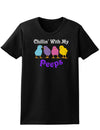 Chillin With My Peeps Easter Womens Dark T-Shirt - Ladies-TooLoud-Black-X-Small-Davson Sales