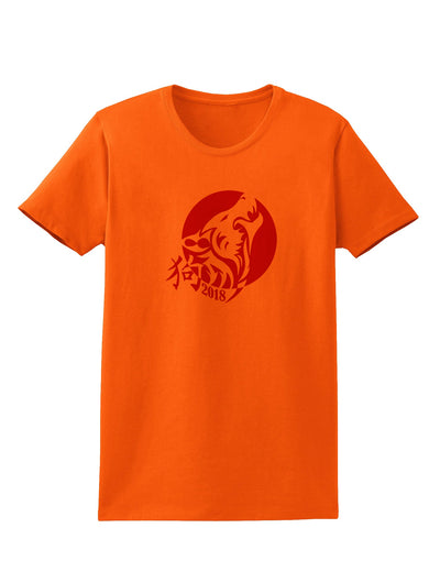 Chinese New Year 2018 Dog Womens T-Shirt by TooLoud-TooLoud-Orange-X-Small-Davson Sales