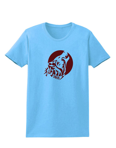 Chinese New Year 2018 Dog Womens T-Shirt by TooLoud-TooLoud-Aquatic-Blue-X-Small-Davson Sales