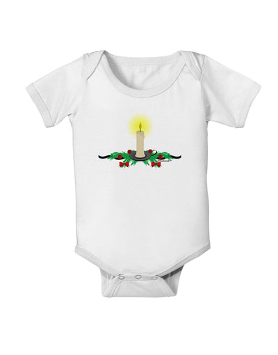 Chirstmas Candle Baby Romper Bodysuit-Baby Romper-TooLoud-White-06-Months-Davson Sales