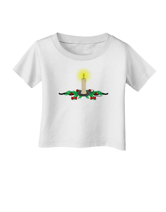 Chirstmas Candle Infant T-Shirt-Infant T-Shirt-TooLoud-White-06-Months-Davson Sales