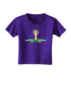 Chirstmas Candle Toddler T-Shirt Dark-Toddler T-Shirt-TooLoud-Purple-2T-Davson Sales