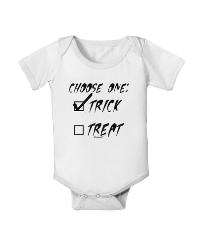 Choose One - Trick Baby Romper Bodysuit-Baby Romper-TooLoud-White-06-Months-Davson Sales