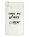 Choose One - Trick Micro Terry Gromet Golf Towel 11&#x22;x19-Golf Towel-TooLoud-White-Davson Sales