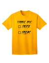 Choose One Unchecked Adult T-Shirt-Mens T-Shirt-TooLoud-Gold-Small-Davson Sales