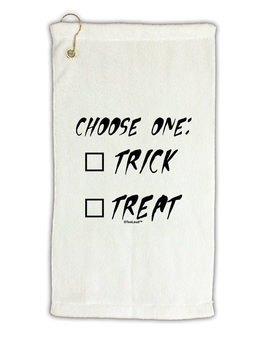 Choose One Unchecked Micro Terry Gromet Golf Towel 11&#x22;x19-Golf Towel-TooLoud-White-Davson Sales