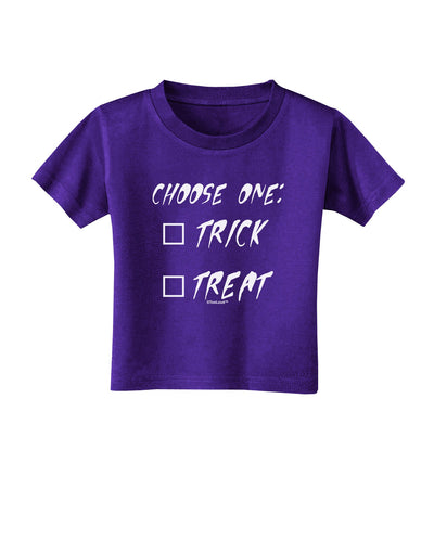 Choose One Unchecked Toddler T-Shirt Dark-Toddler T-Shirt-TooLoud-Purple-2T-Davson Sales