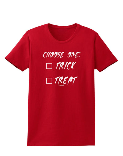 Choose One Unchecked Womens Dark T-Shirt-TooLoud-Red-X-Small-Davson Sales