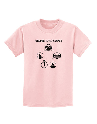 Choose Your Weapon Childrens T-Shirt-Childrens T-Shirt-TooLoud-PalePink-X-Small-Davson Sales