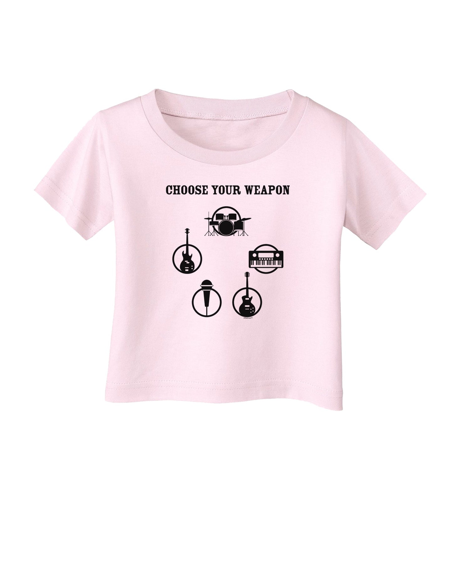 Choose Your Weapon Infant T-Shirt-Infant T-Shirt-TooLoud-Light-Pink-06-Months-Davson Sales