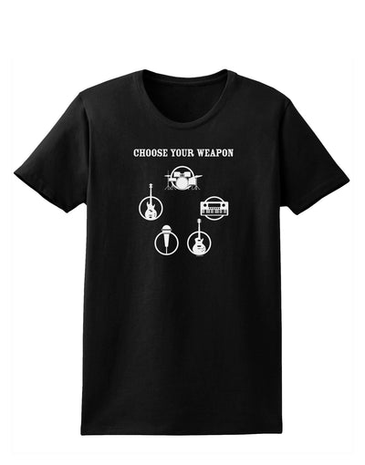 Choose Your Weapon Womens Dark T-Shirt-TooLoud-Black-X-Small-Davson Sales