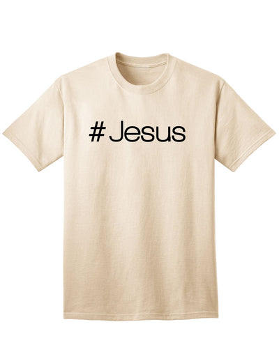 Christian Adult T-Shirt featuring the Hashtag Jesus-Mens T-shirts-TooLoud-Natural-Small-Davson Sales