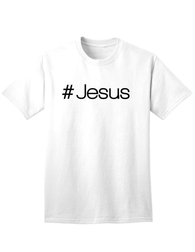 Christian Adult T-Shirt featuring the Hashtag Jesus-Mens T-shirts-TooLoud-White-Small-Davson Sales