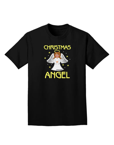Christmas Angel Adult Dark T-Shirt-Mens T-Shirt-TooLoud-Black-Small-Davson Sales