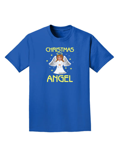 Christmas Angel Adult Dark T-Shirt-Mens T-Shirt-TooLoud-Royal-Blue-Small-Davson Sales
