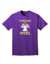 Christmas Angel Adult Dark T-Shirt-Mens T-Shirt-TooLoud-Purple-Small-Davson Sales