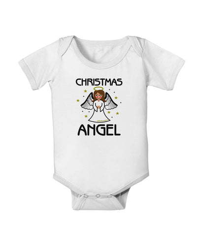 Christmas Angel Baby Romper Bodysuit-Baby Romper-TooLoud-White-06-Months-Davson Sales