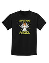 Christmas Angel Childrens Dark T-Shirt-Childrens T-Shirt-TooLoud-Black-X-Small-Davson Sales