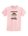 Christmas Angel Childrens T-Shirt-Childrens T-Shirt-TooLoud-PalePink-X-Small-Davson Sales