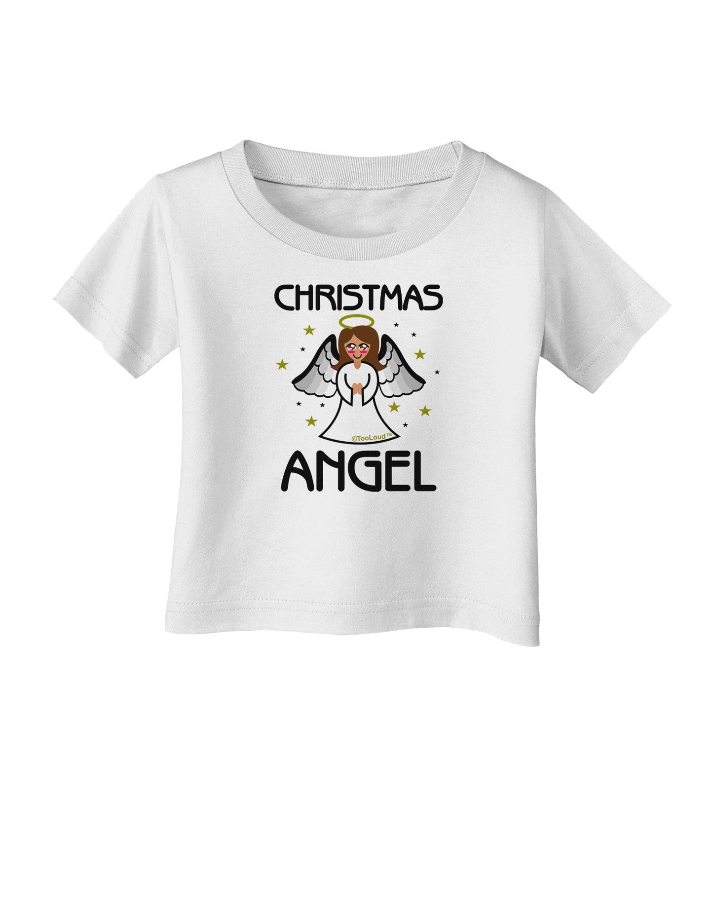 Christmas Angel Infant T-Shirt-Infant T-Shirt-TooLoud-White-06-Months-Davson Sales