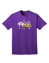 Christmas Angel Text Adult Dark T-Shirt-Mens T-Shirt-TooLoud-Purple-Small-Davson Sales