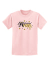 Christmas Angel Text Childrens T-Shirt-Childrens T-Shirt-TooLoud-PalePink-X-Small-Davson Sales