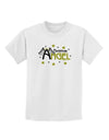 Christmas Angel Text Childrens T-Shirt-Childrens T-Shirt-TooLoud-White-X-Small-Davson Sales