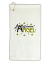 Christmas Angel Text Micro Terry Gromet Golf Towel 16 x 25 inch-Golf Towel-TooLoud-White-Davson Sales