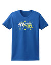 Christmas Angel Text Womens Dark T-Shirt-TooLoud-Royal-Blue-X-Small-Davson Sales