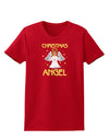 Christmas Angel Womens Dark T-Shirt-TooLoud-Red-X-Small-Davson Sales