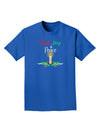 Christmas Candle with Text Adult Dark T-Shirt-Mens T-Shirt-TooLoud-Royal-Blue-Small-Davson Sales