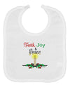 Christmas Candle with Text Baby Bib