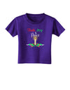 Christmas Candle with Text Toddler T-Shirt Dark-Toddler T-Shirt-TooLoud-Purple-2T-Davson Sales