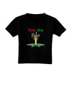 Christmas Candle with Text Toddler T-Shirt Dark-Toddler T-Shirt-TooLoud-Black-2T-Davson Sales